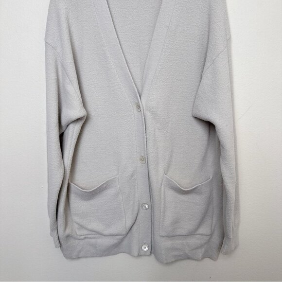 Aritzia Womens Medium Silver Birch Oversized Hush Knit Cardigan - Picture 6 of 12